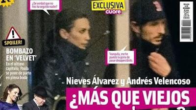 Nieves Alvarez evita hablar sobre Andrés Velencoso