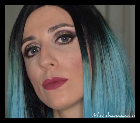 Maquillaje Festivo: Cuenca marcada y Glitter // Party Makeup: Cut Crease and Glitter
