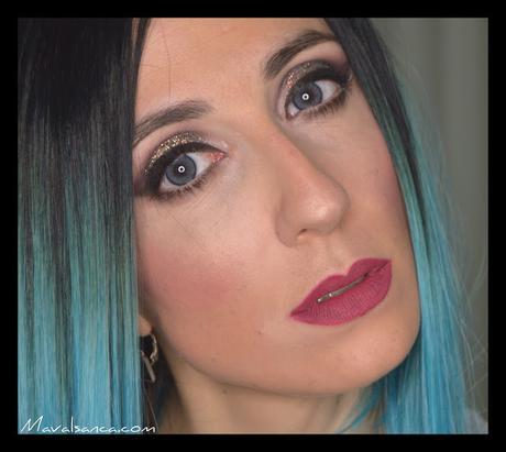 Maquillaje Festivo: Cuenca marcada y Glitter // Party Makeup: Cut Crease and Glitter