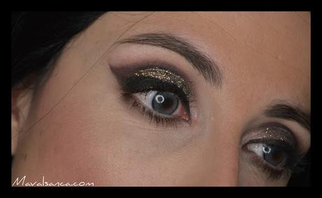 Maquillaje Festivo: Cuenca marcada y Glitter // Party Makeup: Cut Crease and Glitter