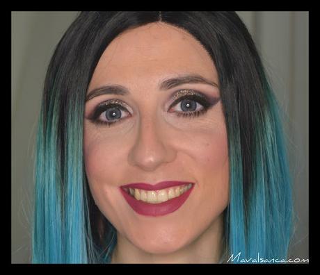 Maquillaje Festivo: Cuenca marcada y Glitter // Party Makeup: Cut Crease and Glitter