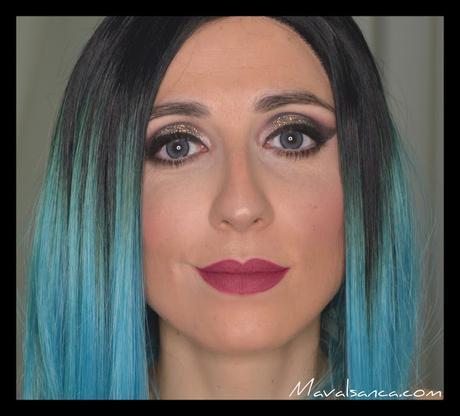 Maquillaje Festivo: Cuenca marcada y Glitter // Party Makeup: Cut Crease and Glitter