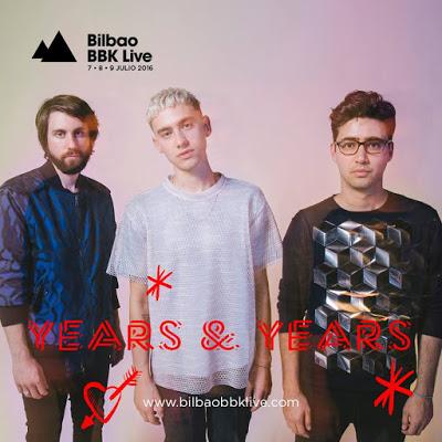 Years & Years se apuntan al Bilbao BBK Live 2016