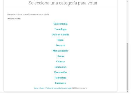 Seleccionar una categoría de blog madresfera