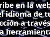 Escribe idioma elección través esta herramienta Google