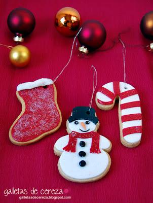 Galletas de Navidad con fondant