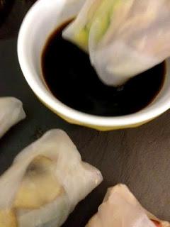 ROLLITOS VIETNAMITAS CON VERDURAS  Y POLLO