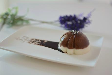 Pannacota de cacao y coco