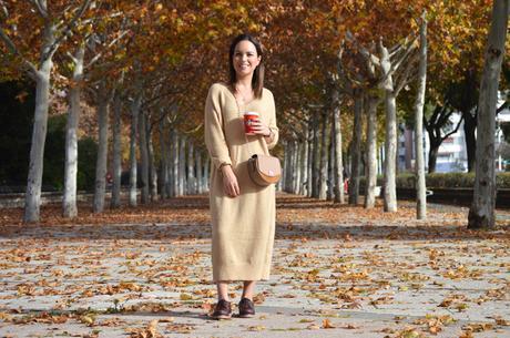 Outfit | Midi knit dress