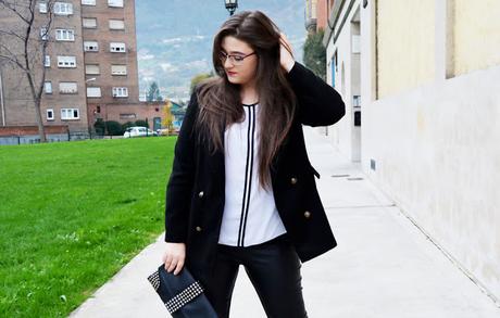 Outfit of the Day ~  Contrastes Black & White ~ Curvy girl