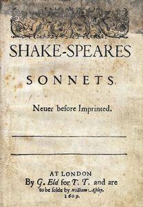 Edición de 1609 de los Sonetos de Shakespeare