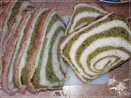 Pan de molde con espinacas