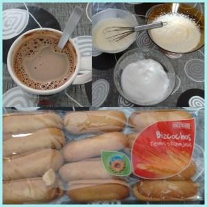 paso a paso Vasitos de tiramisú 