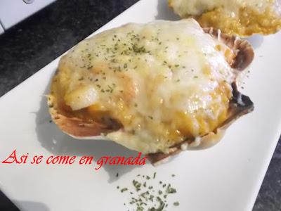 Conchas gratinadas