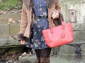 looks- vestido azul estampado