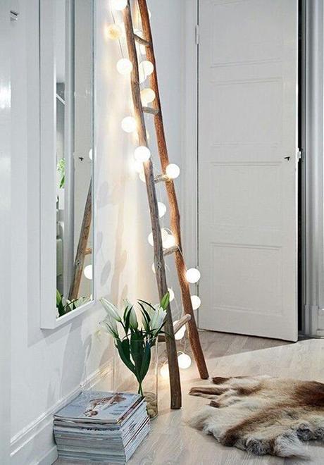 Escalera con luces