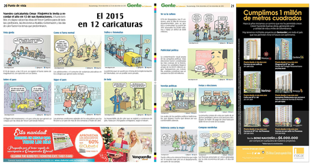 El 2015 en 12 caricaturas