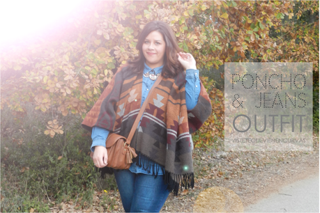 PONCHO & JEANS Outfit