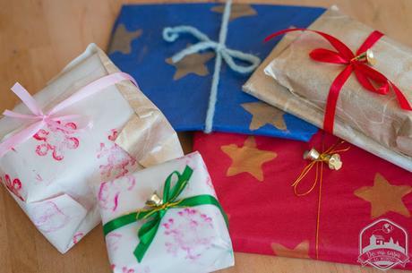 Papel de regalo casero