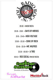 FIESTA DE DESPEDIDA: HORARIOS