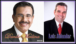 Danilo Medina gana encuesta con 62% a Luis Abinader.