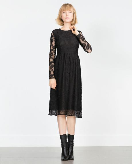 Imagen 1 de VESTIDO PATCHWORK ENCAJES de Zara
