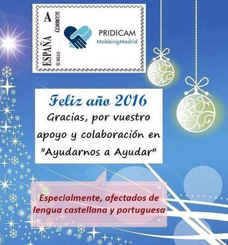 Mobbing Madrid Feliz Año 2016 Gracias, por tu apoyo y colaboración en 
