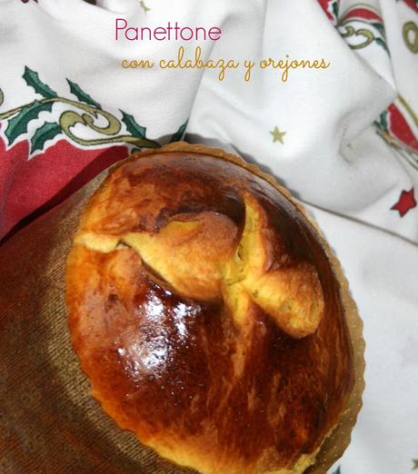 panettone de calabaza, panettone, calabaza