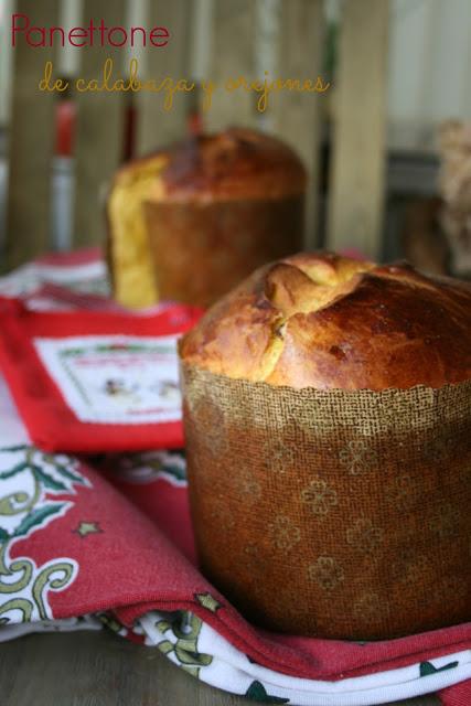 panettone de calabaza, panettone, calabaza
