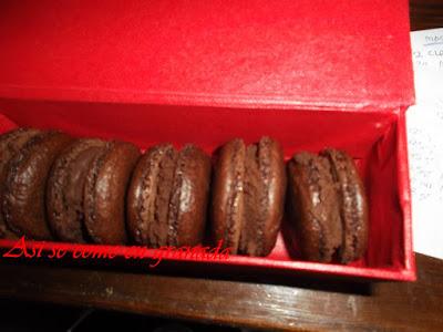 Macarons de chocolate Macarons de chocolate
