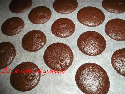 Macarons de chocolate