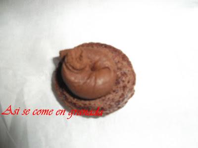 Macarons de chocolate Macarons de chocolate