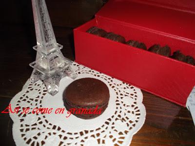 Macarons de chocolate Macarons de chocolate