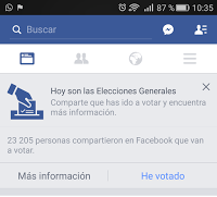 20-D 2015. Jornada de elecciones- Google y Facebook nos lo recuerdan