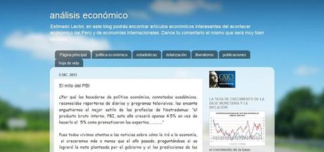 Hoy recomendamos el Blog de Marco Plaza Vidaurre....El Mito del PBI