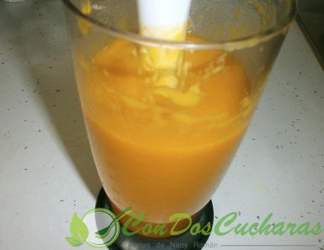 Semiesferas de mango y chocolate