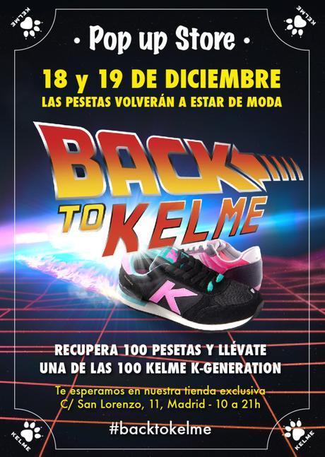 Kelme vuelve a poner de moda las pesetas #BackToKelme CARTEL KELME POP UP