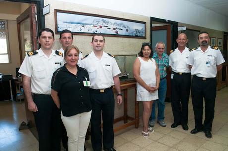 INTEGRANTES DEL PROYECTO ANTÁRTIDA REUNIDOS CON LOS JEFES DE LA DOCTACIÓN 2016 DE LA BASE ORCADAS