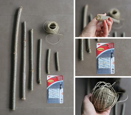 Diy árbol de navidad con ramas Diy árbol de navidad con ramas