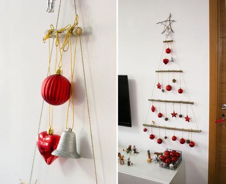 Diy árbol de navidad con ramas Diy árbol de navidad con ramas