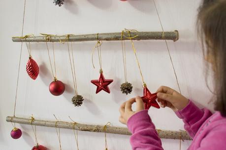 Diy árbol de navidad con ramas Diy árbol de navidad con ramas