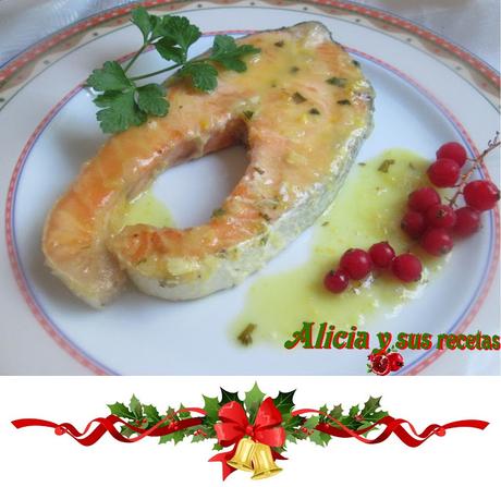 RODAJAS DE SALMÓN AL CAVA