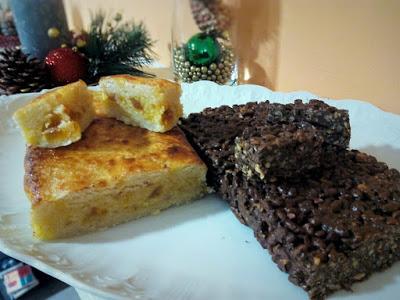Recetas de turrón. Mazapán relleno y Turrón de chocolate y frutos secos.