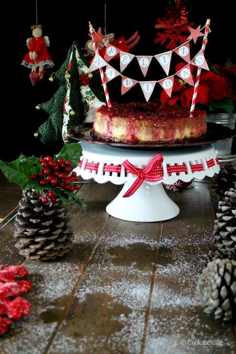 cheesecake navidad, Christmas cheesecake, speculoos, mazapan