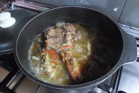 Carne asada encebollada