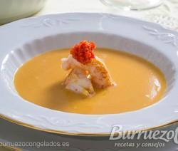 Crema de cigalas Receta de crema de cigalas de burruezo congelados