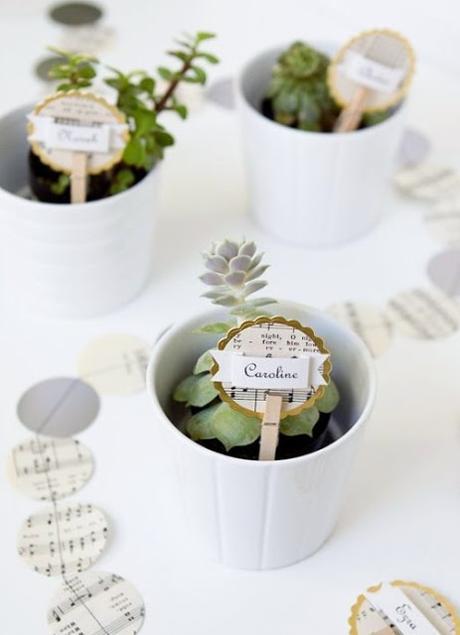 SEÑALIZAR LA MESA CON PLANTAS