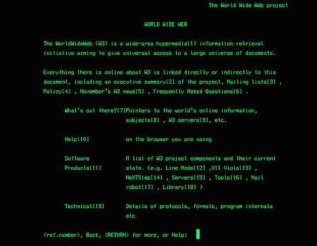 La primera página de World Wide Web cumple 25 años