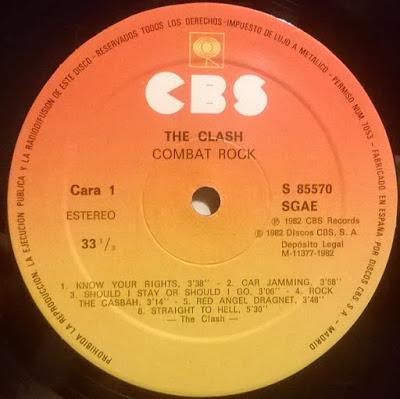 The Clash -Combat rock -Lp 1982