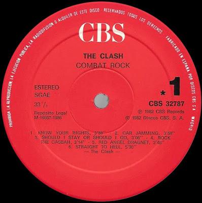 The Clash -Combat rock -Lp 1982